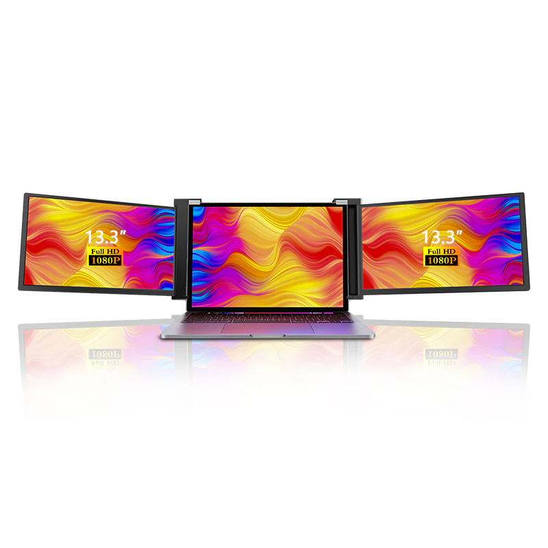 S13 13" FHD (1920x1080) IPS HDR Portable Dual Screen Monitor for Notebook Laptop + Sleeve - Image 4