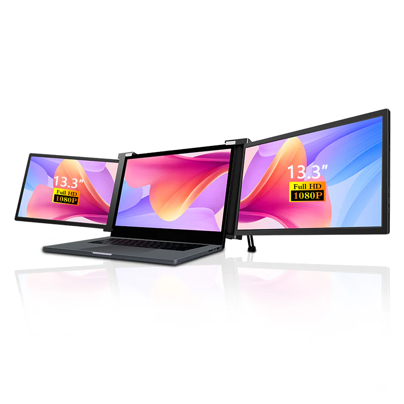 S13 13" FHD (1920x1080) IPS HDR Portable Dual Screen Monitor for Notebook Laptop + Sleeve - Image 5