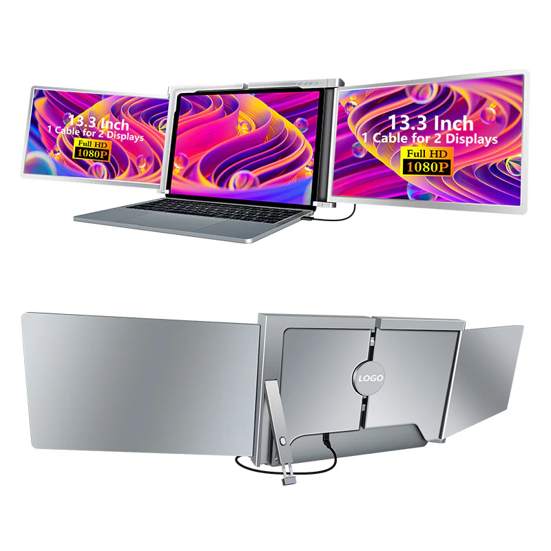 S300 13.3" FHD (1920x1080) IPS Portable Dual Screen Monitor for Notebook Laptop + Sleeve - Image 3