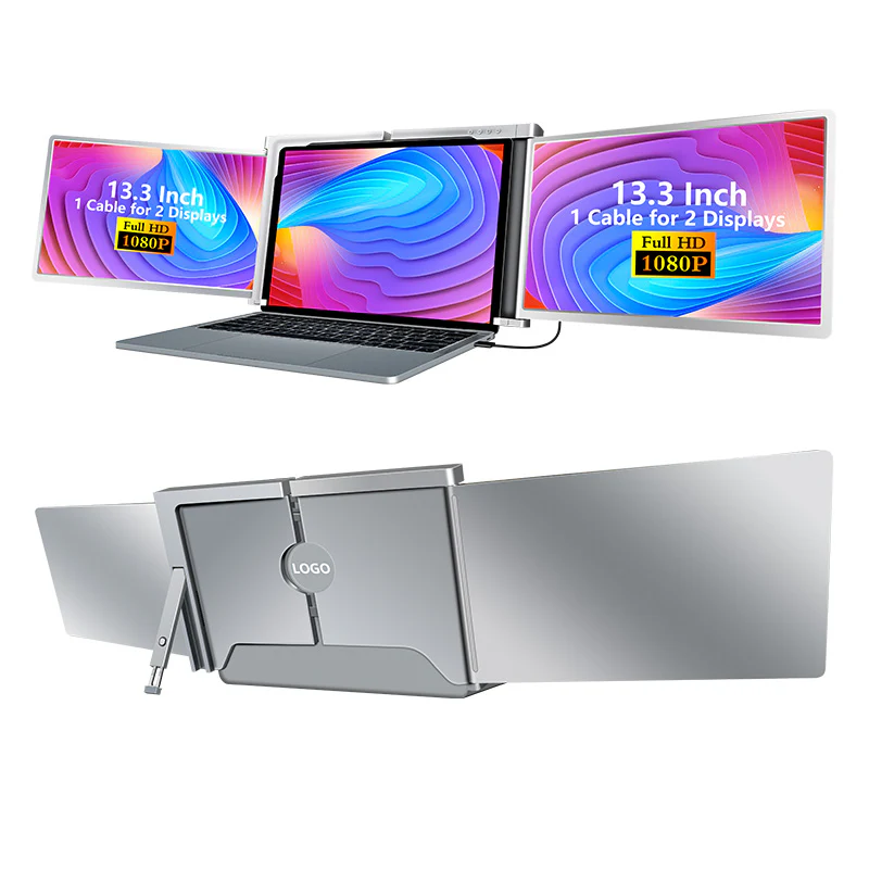 S300 13.3" FHD (1920x1080) IPS Portable Dual Screen Monitor for Notebook Laptop + Sleeve - Image 4