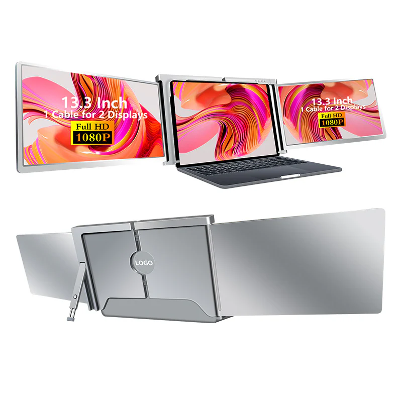 S300 13.3" FHD (1920x1080) IPS Portable Dual Screen Monitor for Notebook Laptop + Sleeve - Image 5