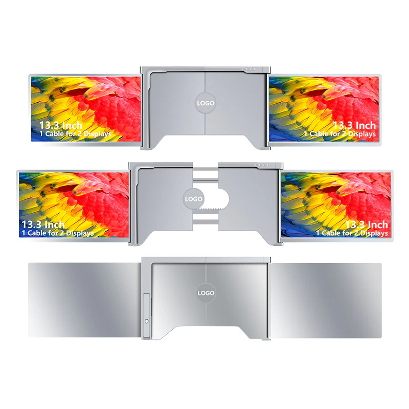 S300 13.3" FHD (1920x1080) IPS Portable Dual Screen Monitor for Notebook Laptop + Sleeve - Image 6