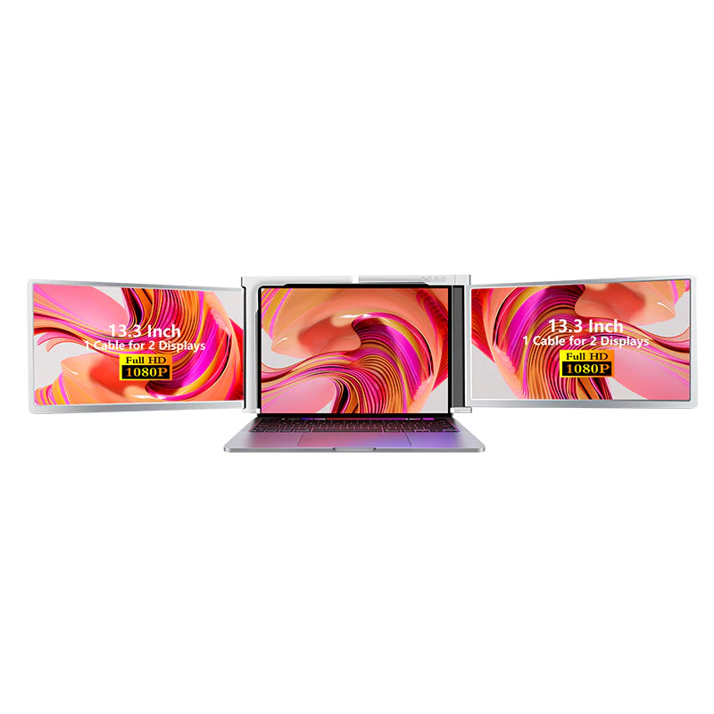 S300 13.3" FHD (1920x1080) IPS Portable Dual Screen Monitor for Notebook Laptop + Sleeve - Image 7