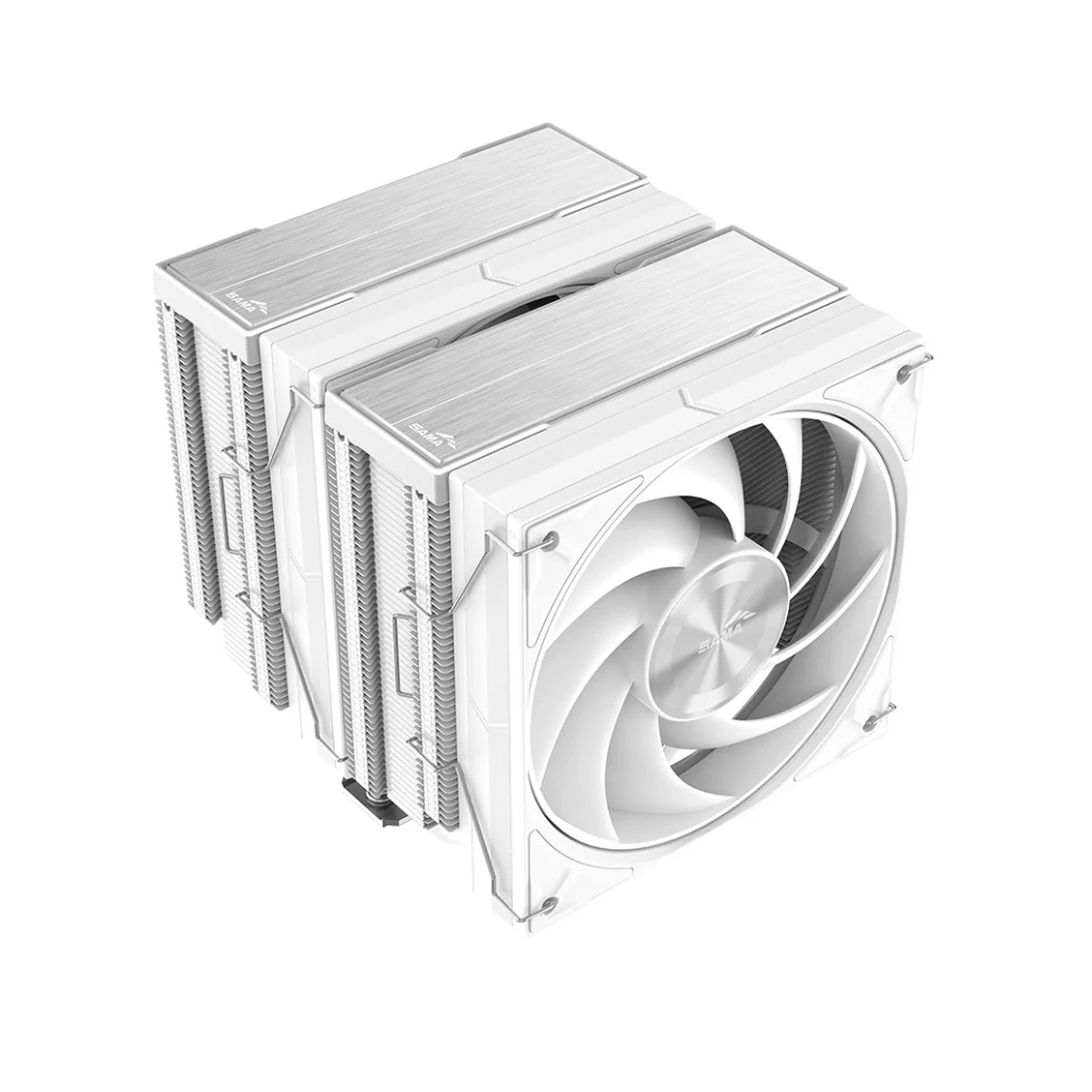 Sama A60 Dual Tower with 2x120mm Fans CPU Cooler (White) (A60-WHWNNXOX-G) - Image 2