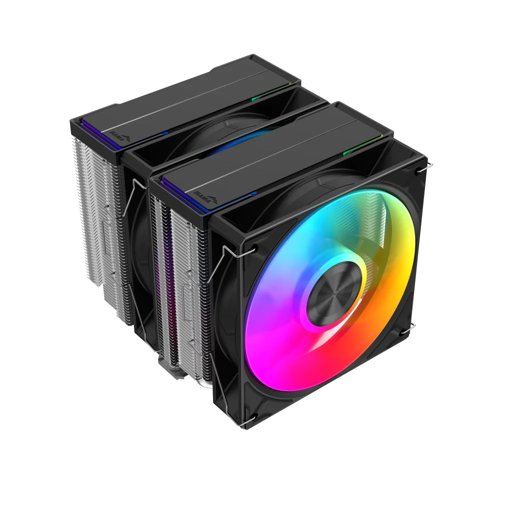 Sama A60L Dual Tower ARGB CPU Air Cooler (Silver) (A60-XXWAYX0X-G)