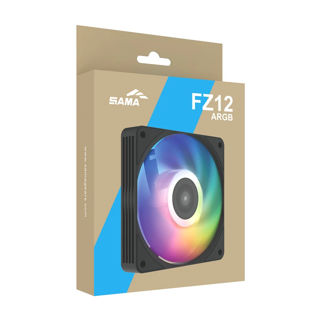 Sama FZ12 ARGB 120mm PWM Fan (Black) (FZ12-BKAM1TOX-G) - Image 5