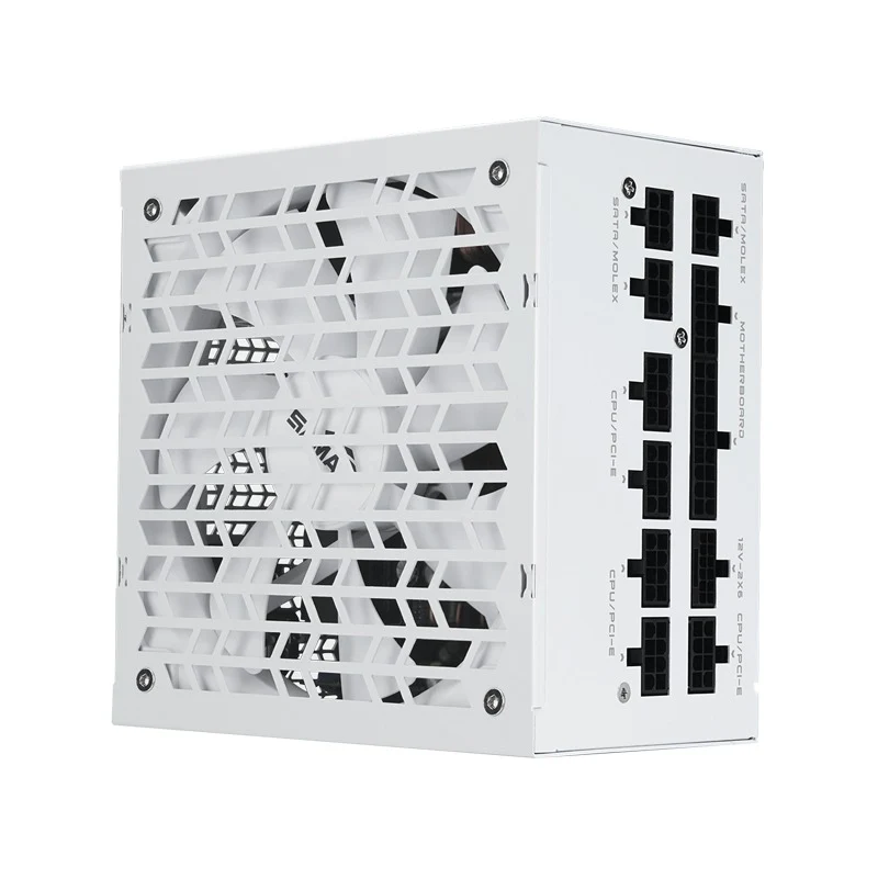 Sama G750 750W 80+ Gold ATX 3.1 PCIe 5.1 Ready Fully Modular Power Supply with Braided Pattern Cables (Black, White) - Image 7