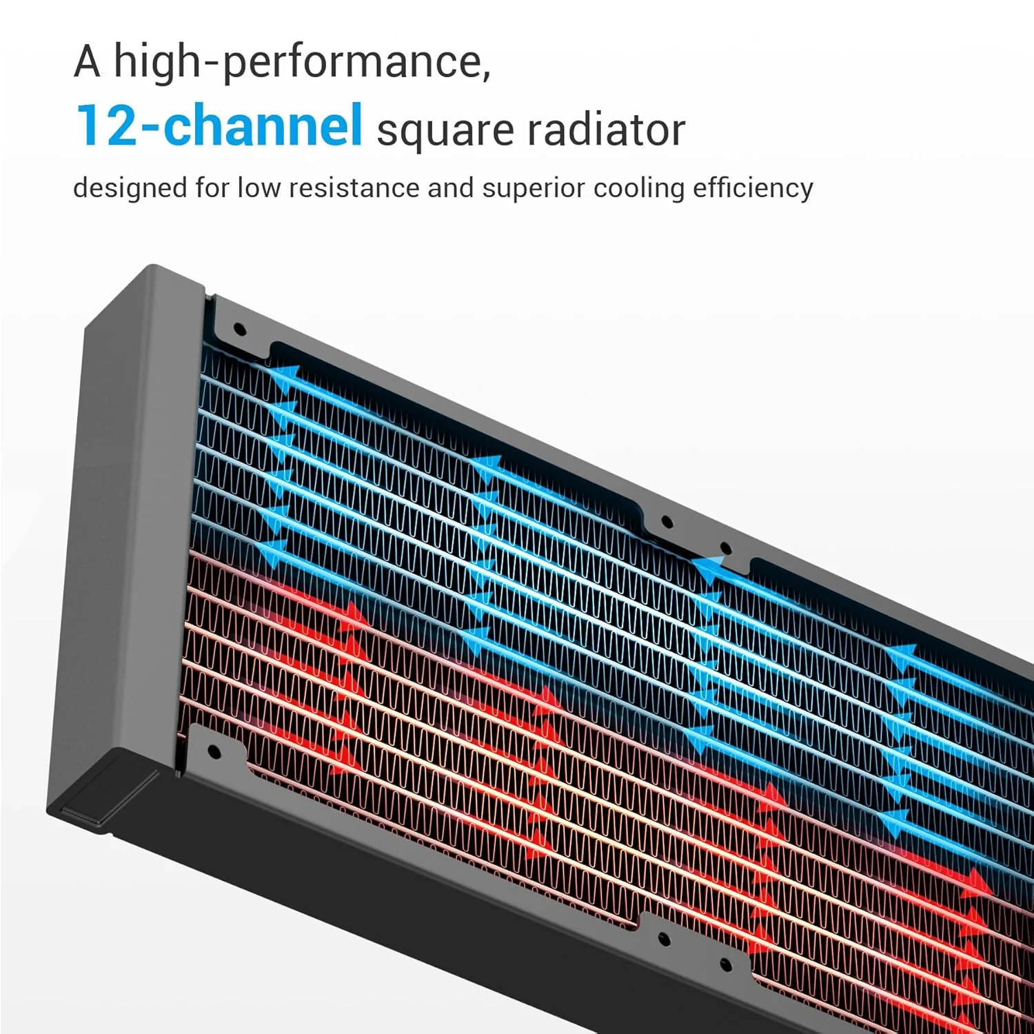 Sama L40 240mm ARGB AIO CPU Cooler (Black, White) - Image 10