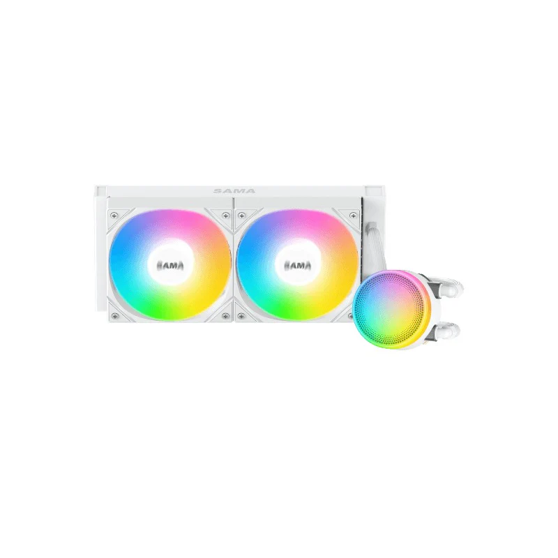 Sama L40 240mm ARGB AIO CPU Cooler (Black, White) - Image 16