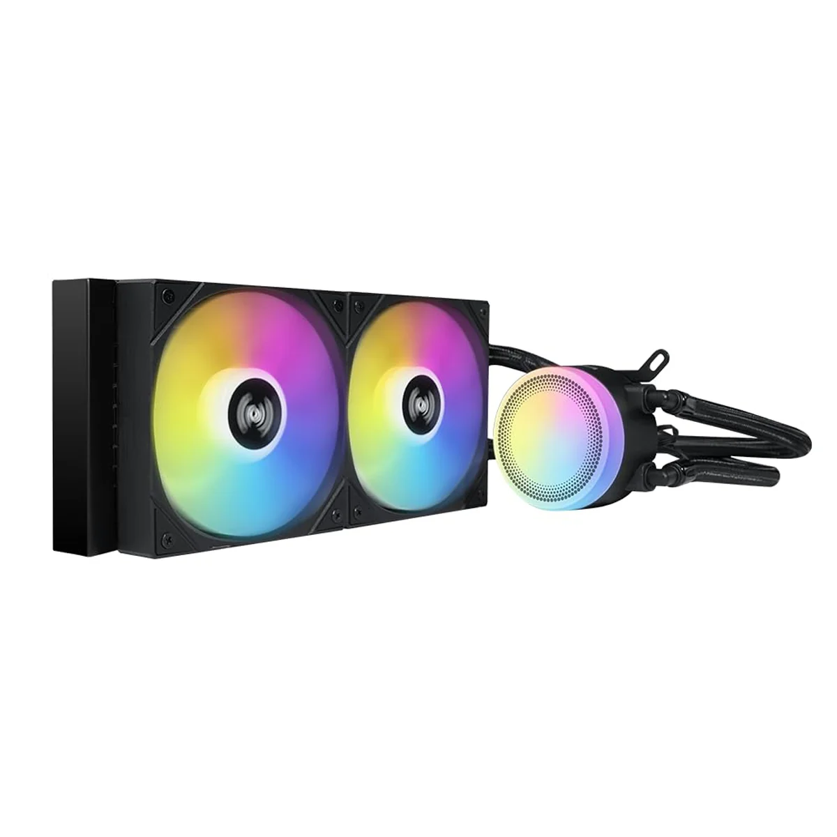Sama L40 240mm ARGB AIO CPU Cooler (Black, White) - Image 2
