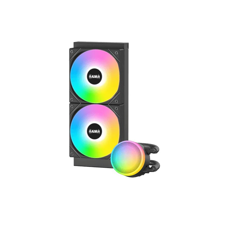 Sama L40 240mm ARGB AIO CPU Cooler (Black, White) - Image 3