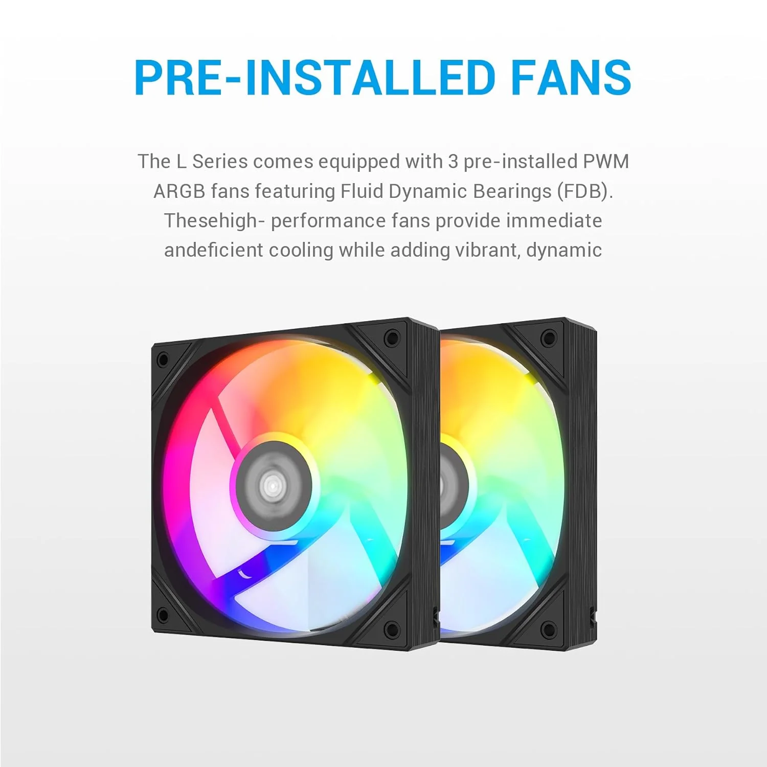 Sama L40 240mm ARGB AIO CPU Cooler (Black, White) - Image 6