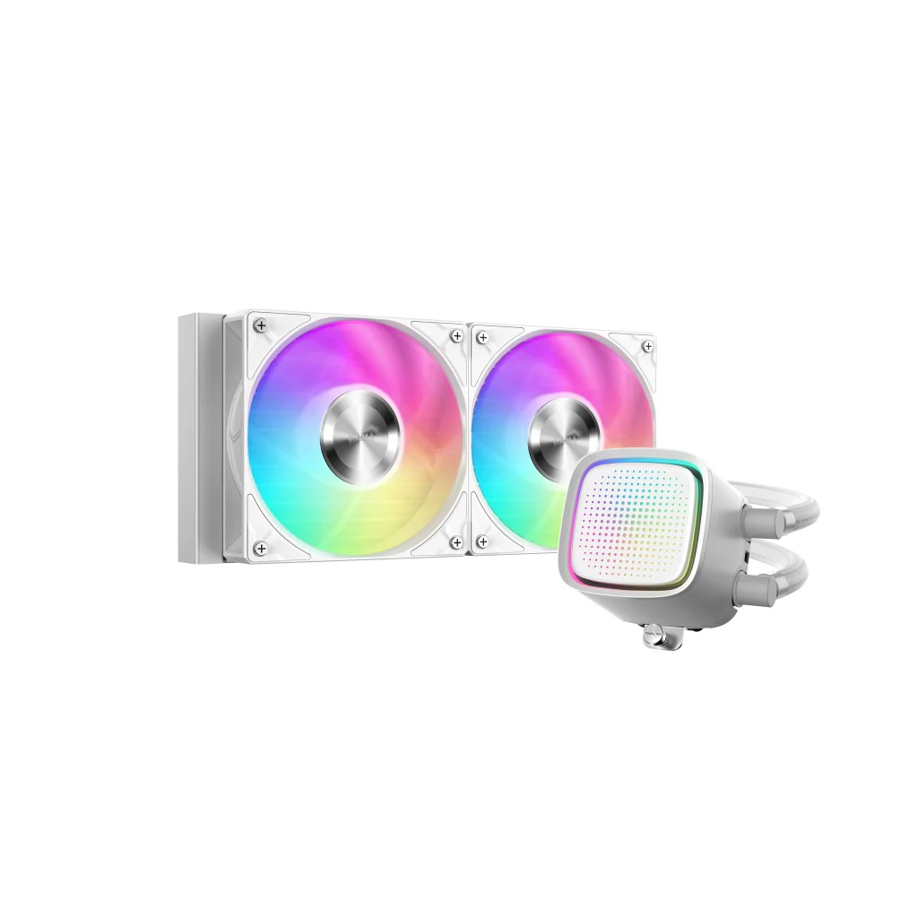 Sama L50 240mm AIO ARGB Liquid CPU Cooler with Dot-Matrix Infinity Mirror Effect (Black, White) (L50-BKWAYX02-G, L50-WHWAYX02-G) - Image 5
