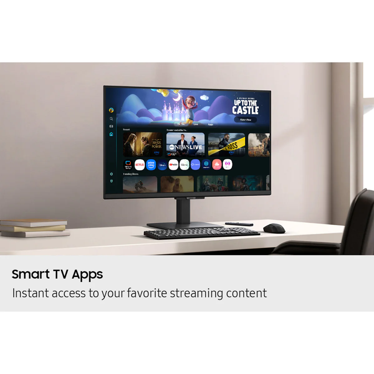 Samsung M5 M50F LS32FM500EEXXP 32" FHD (1920x1080) 60Hz 4ms GTG VA Smart Monitor with Tilt Adjustment - Image 8