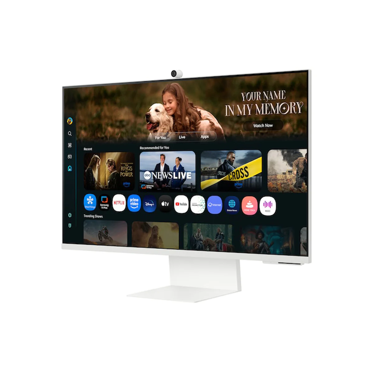 Samsung M8 M80F LS32FM803UEXXP 32" 4K (3840x2160) 60Hz 4ms GTG VA Vision AI Smart Monitor with Tilt, Pivot & Height Adjustment (Warm White) - Image 3