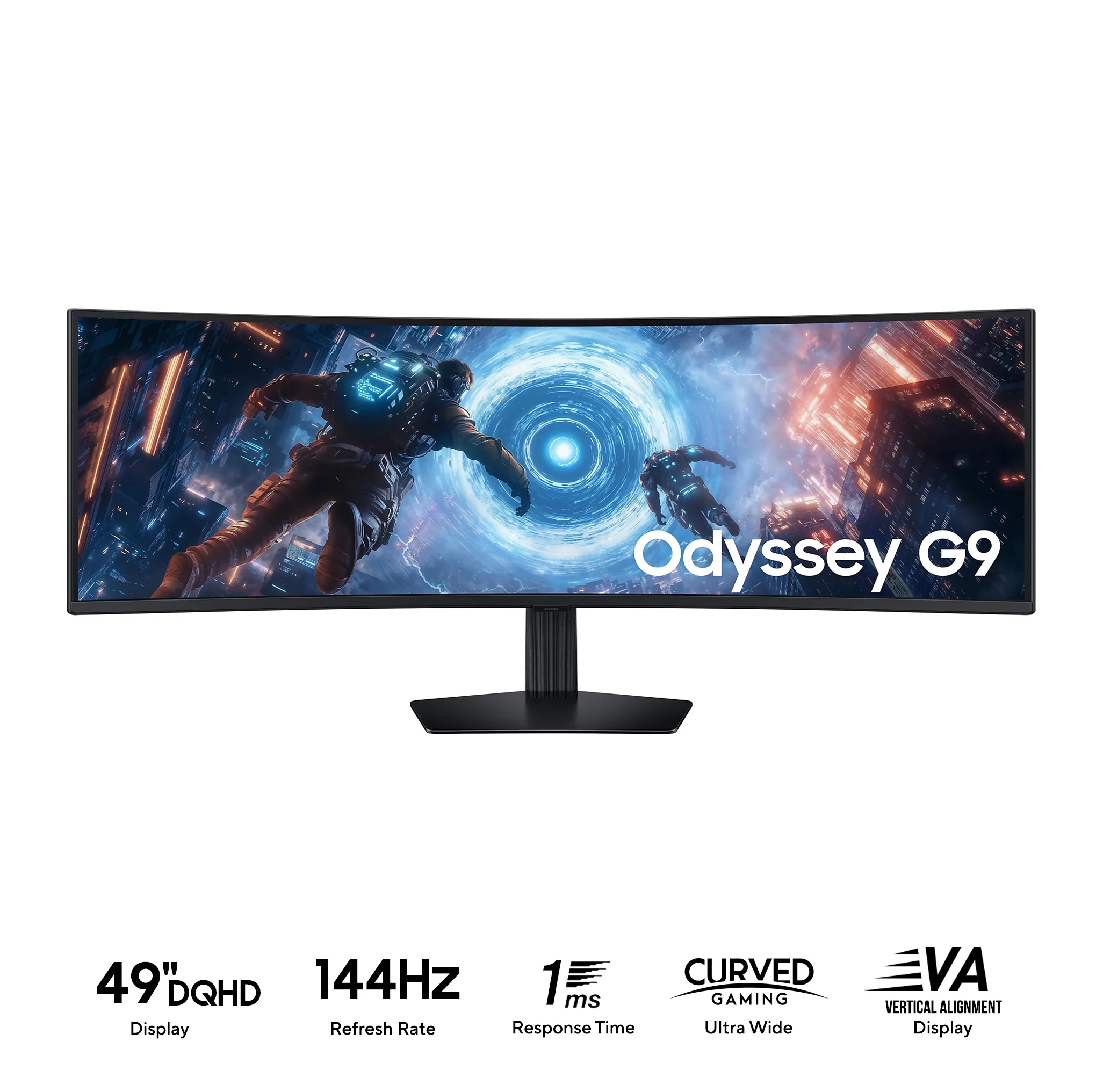 Samsung Odyssey G9 LS49FG912EEXXP 49" DQHD (5120x1440) 144Hz 1ms (GTG) VA Freesync HDR10+ Gaming Monitor
