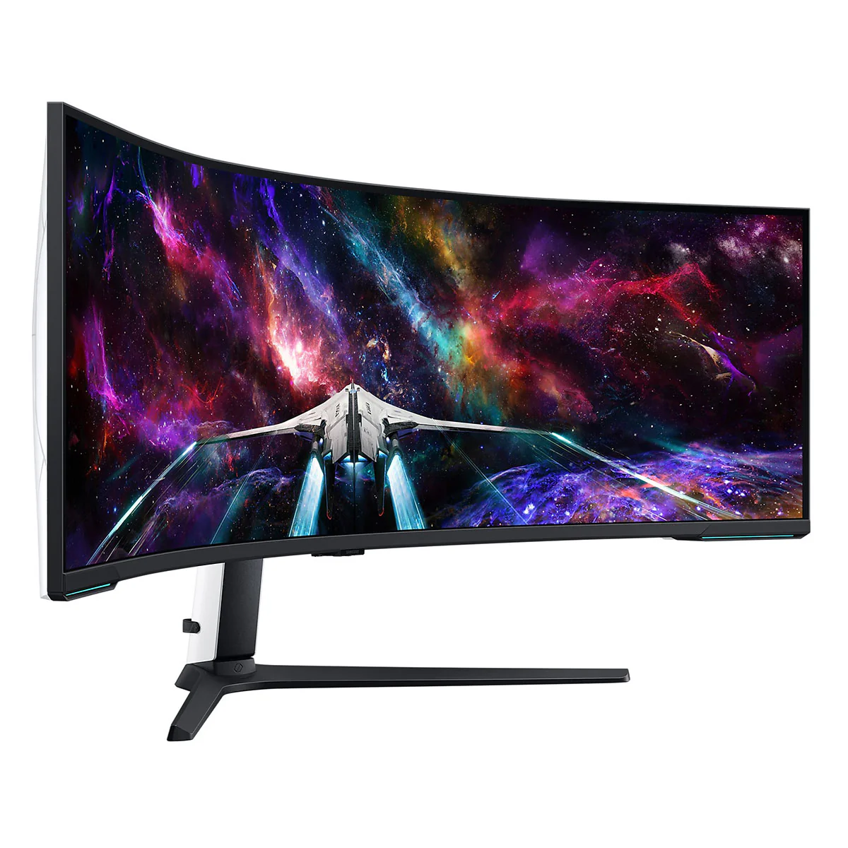 Samsung Odyssey Neo G9 (G95NC) LS57CG952NEXXP 57" 240Hz 1ms GTG 7680x2160 Dual UHD Quantum Mini-LED HDR 1000 Swivel, Tilt, Height-Adjust Curved Gaming Monitor + Samsung HW-B550 Soundbar (Black) Bundle - Image 2
