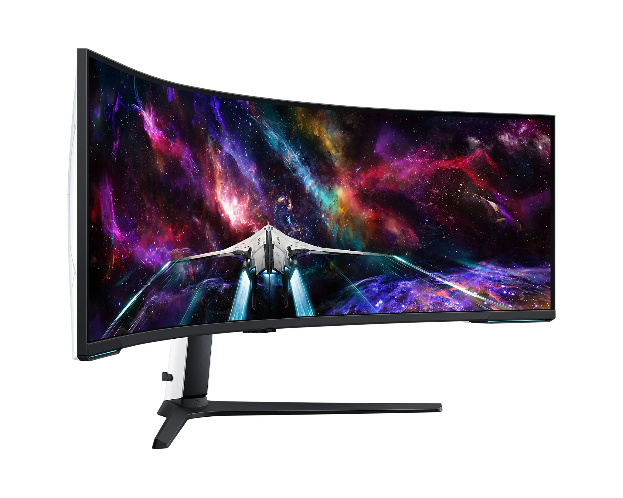 Samsung Odyssey Neo G9 (G95NC) LS57CG952NEXXP 57" 240Hz 1ms GTG 7680x2160 Dual UHD Quantum Mini-LED HDR 1000 Swivel, Tilt, Height-Adjust Curved Gaming Monitor + Samsung HW-B550 Soundbar (Black) Bundle - Image 5
