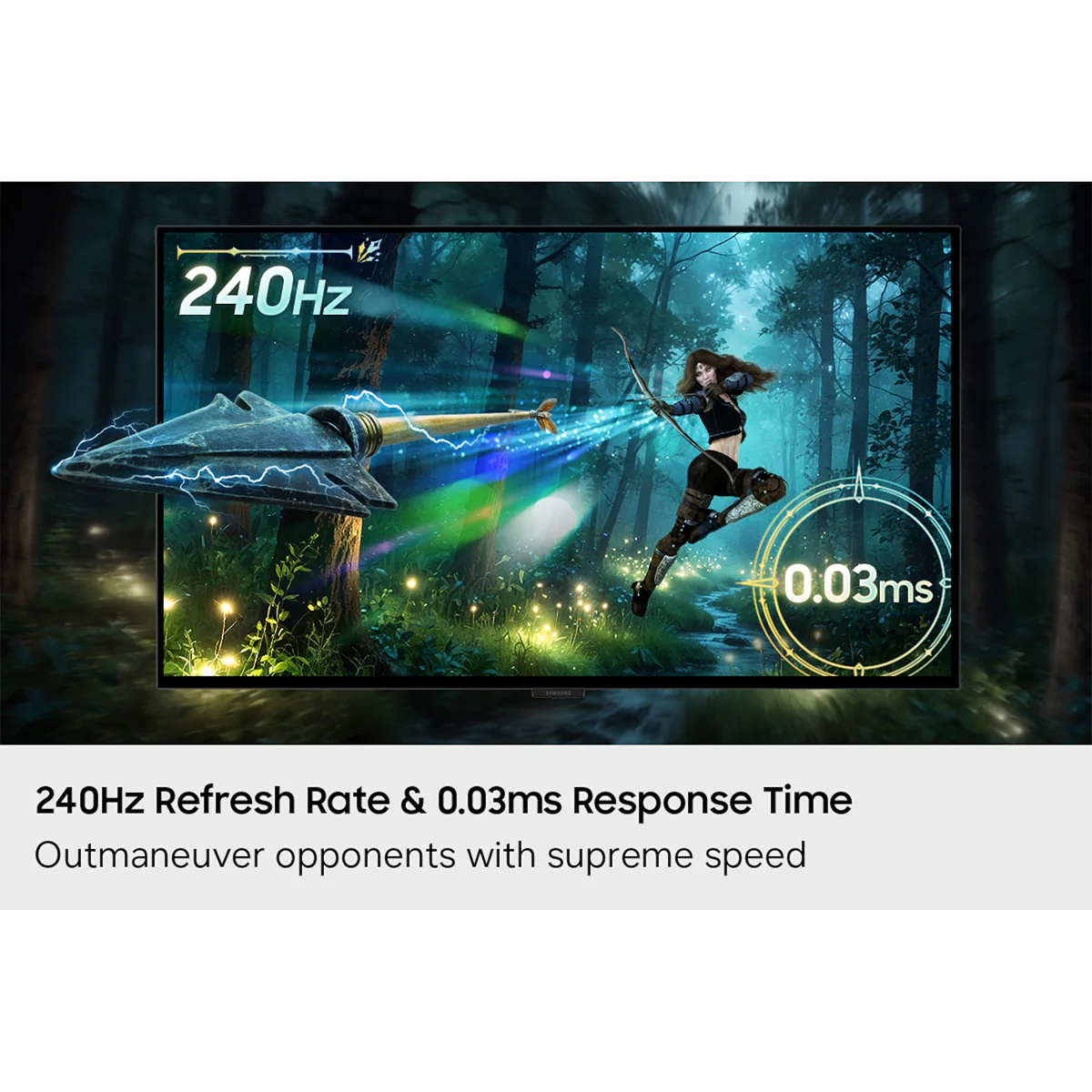 Samsung Odyssey OLED G8 LS27HG802SEXXP 27" 4K (3840x2160) 240Hz 0.03ms GTG FreeSync Premium Pro Gaming Monitor with Tilt/ Height/ Pivot/ Swivel Adjustment + Samsung Soundbar HW-B400F/XP 2.1ch Subwoofer - Image 6