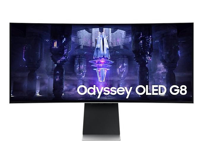 Samsung Odyssey OLED G8 LS34BG850SEXXP 34-INCH 0.1MS 175HZ Ultra WQHD Smart Curved Gaming Monitor (Silver) - Image 4