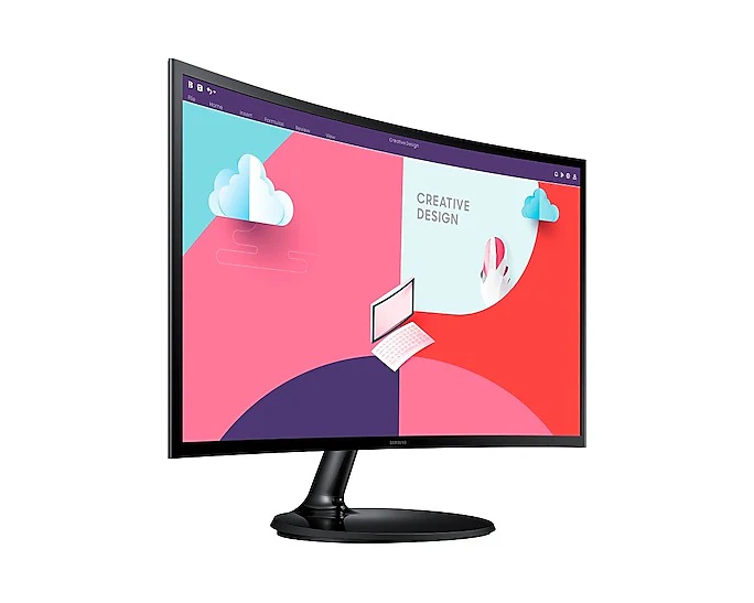 Samsung S3 LS24C360EAEXXP 24" FHD 75Hz Essential Curved Monitor (Black) - Image 6