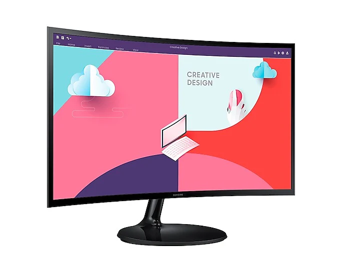 Samsung S3 LS24C360EAEXXP 24" FHD 75Hz Essential Curved Monitor (Black) - Image 7