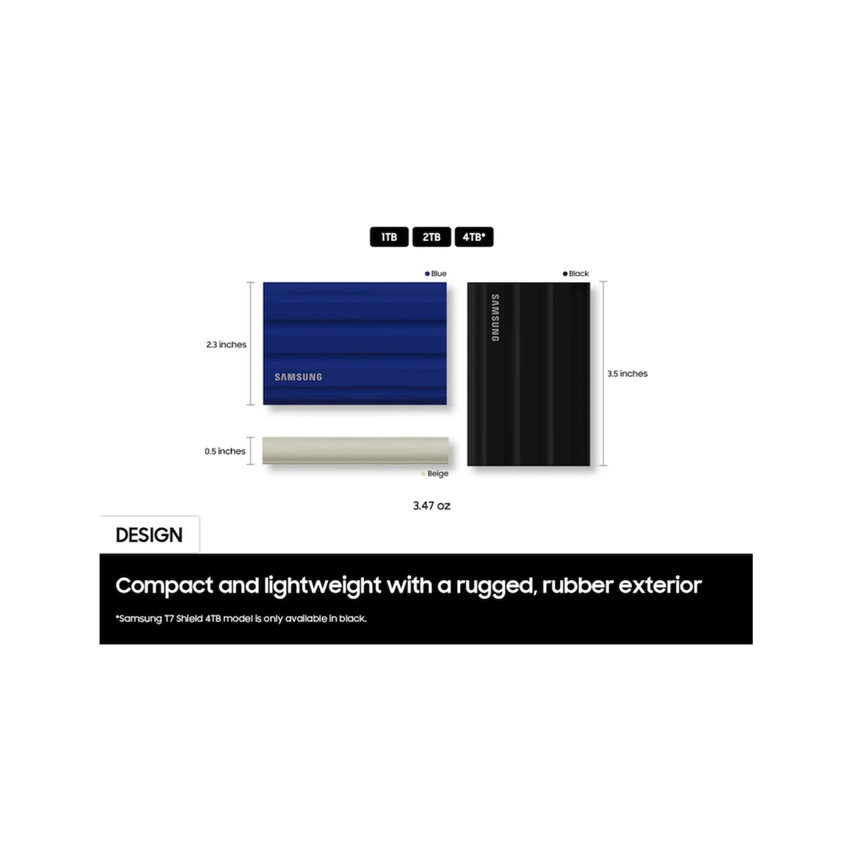 Samsung T7 Shield 4TB Rugged Portable SSD (Black) - Image 14
