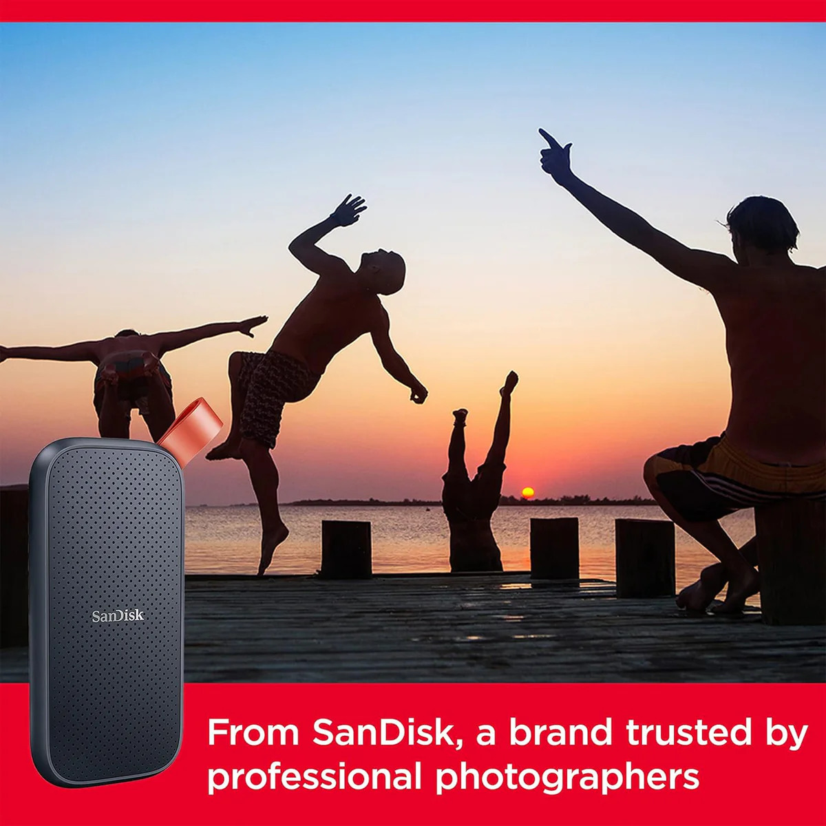 Sandisk 2TB USB 3.2 Gen 2 Type-C up to 800MB/s Portable SSD (Black) - Image 8
