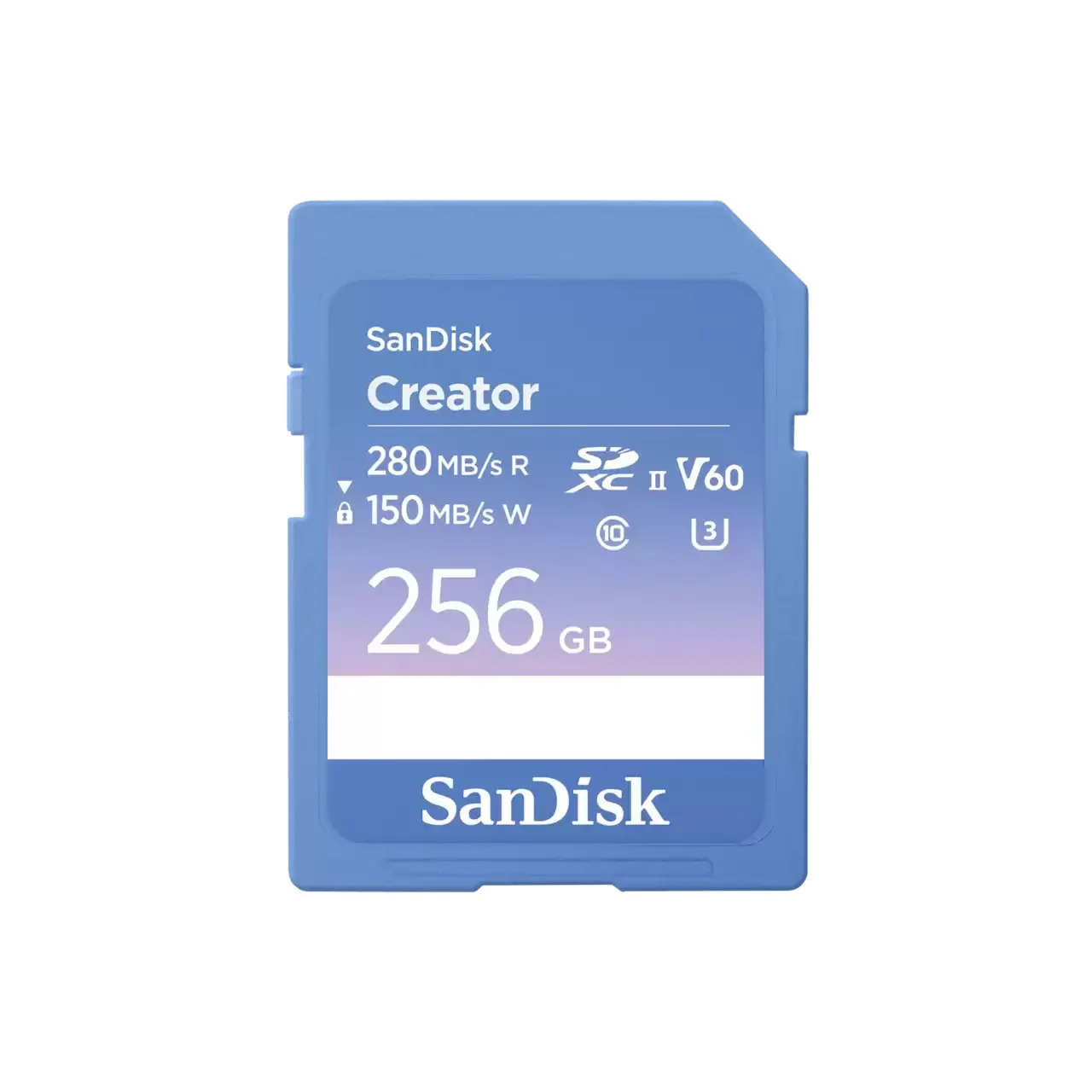 Sandisk Creator 256GB UHS-II 280MB/s Read/150MB/s Write microSD Card with Adapter