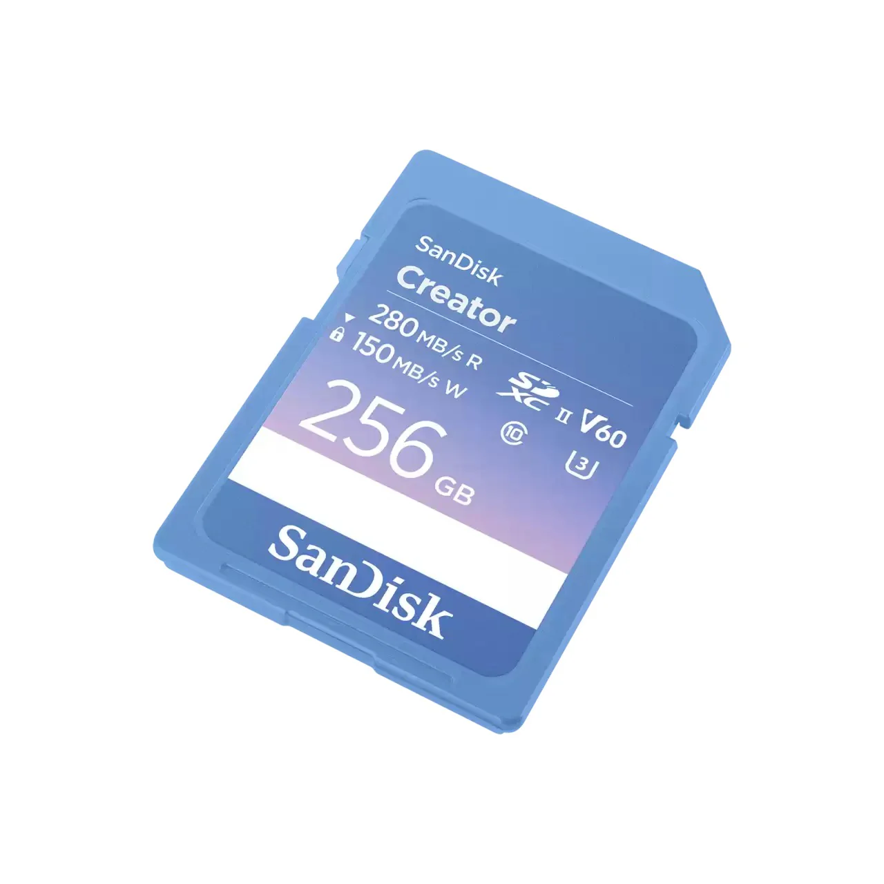 Sandisk Creator 256GB UHS-II 280MB/s Read/150MB/s Write microSD Card with Adapter - Image 2