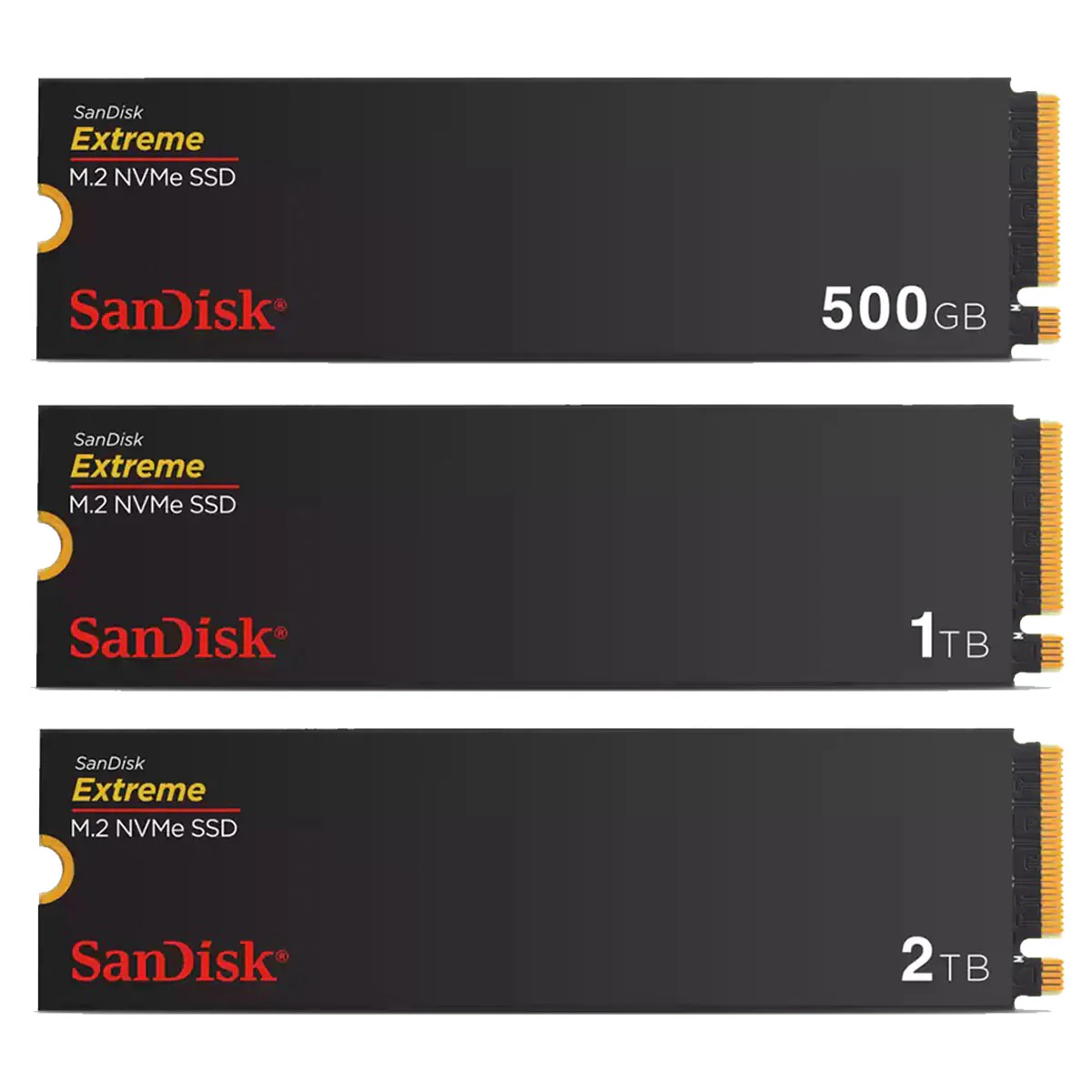 Sandisk Extreme M.2 NVME PCIE GEN 4.0 Internal SSD 500GB, 1TB, 2TB (SDSSDX3N-500G-G26, SDSSDX3N-1T00-G26, SDSSDX3N-2T00-G26)