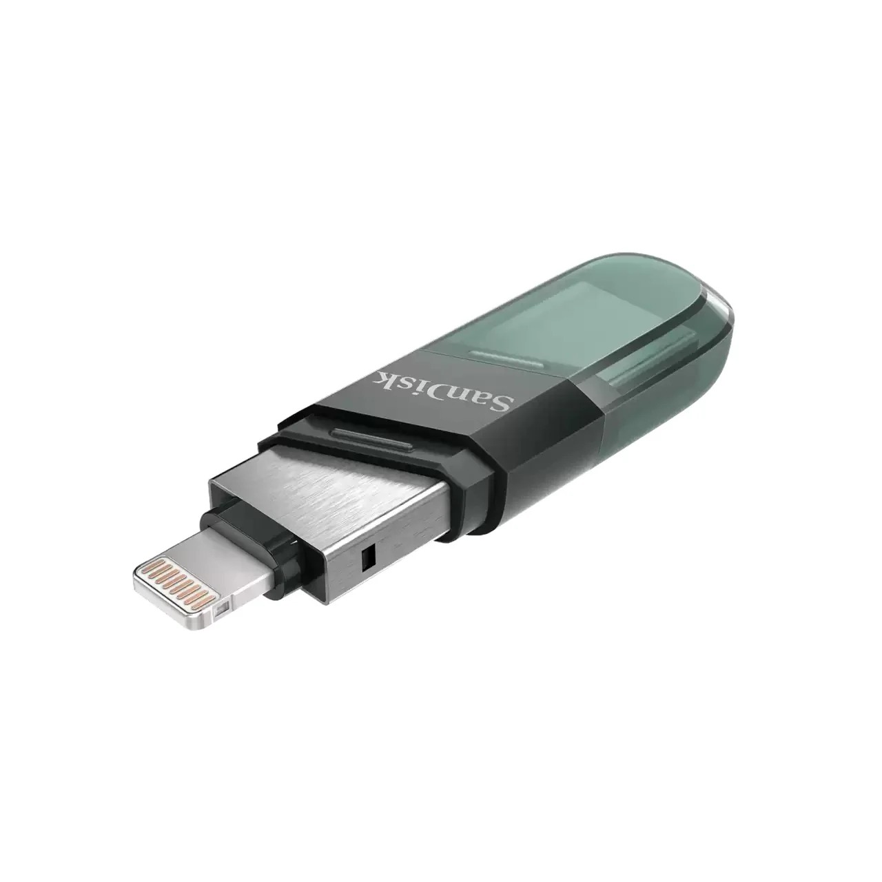 Sandisk IXPAND Flip 256GB 2-IN-1 Flash Drive With Lightning & USB-A Connectors For Iphone & Ipad (Black/Green) (SDIX90N-256G-GN6NE) - Image 3