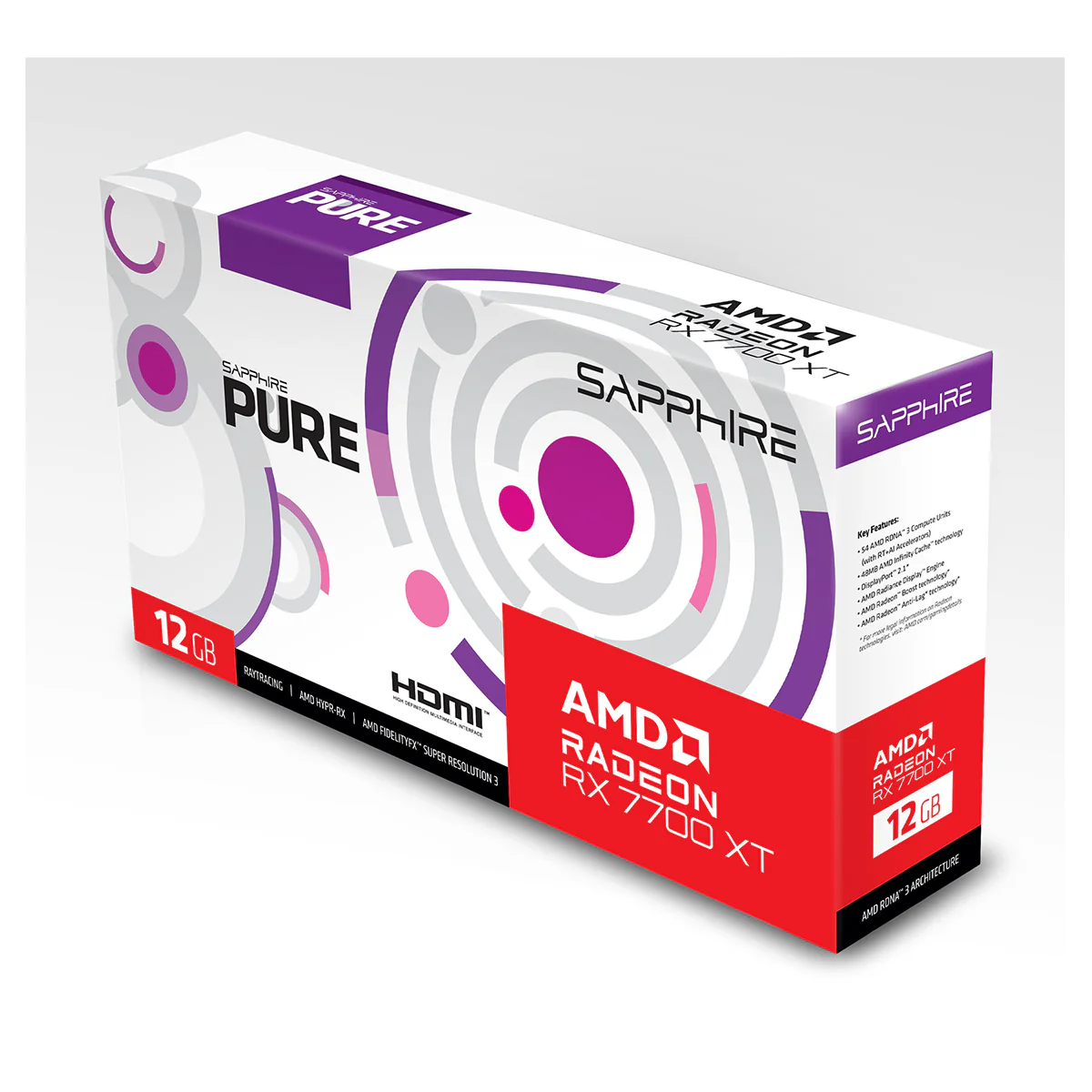 Sapphire Pure AMD Radeon RX 7700 XT Gaming OC 12GB GDDR6 Dual HDMI/Dual DP Graphics CARD - Image 9