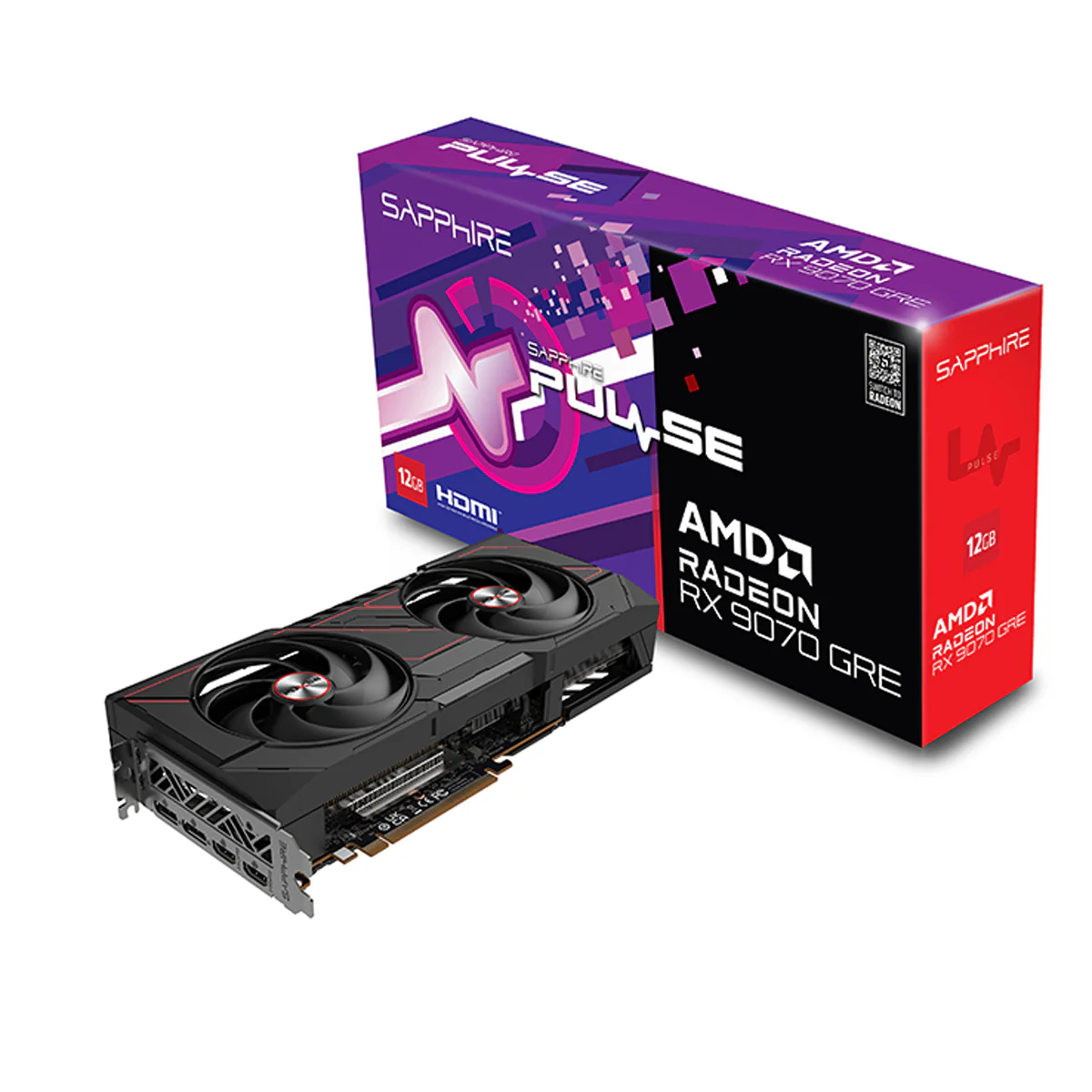Sapphire Pulse AMD Radeon RX 9070 GRE Gaming OC 12GB Dual HDMI / Dual DP GDDR6 Graphics Card - Image 7