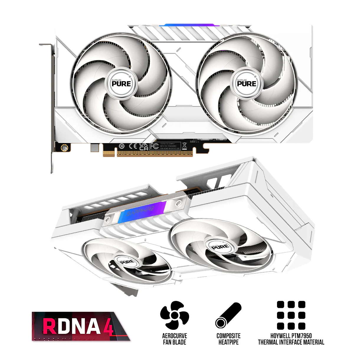 Sapphire Pure AMD Radeon RX 9060 XT Gaming OC 16GB GDDR6 Graphics Card - Image 2