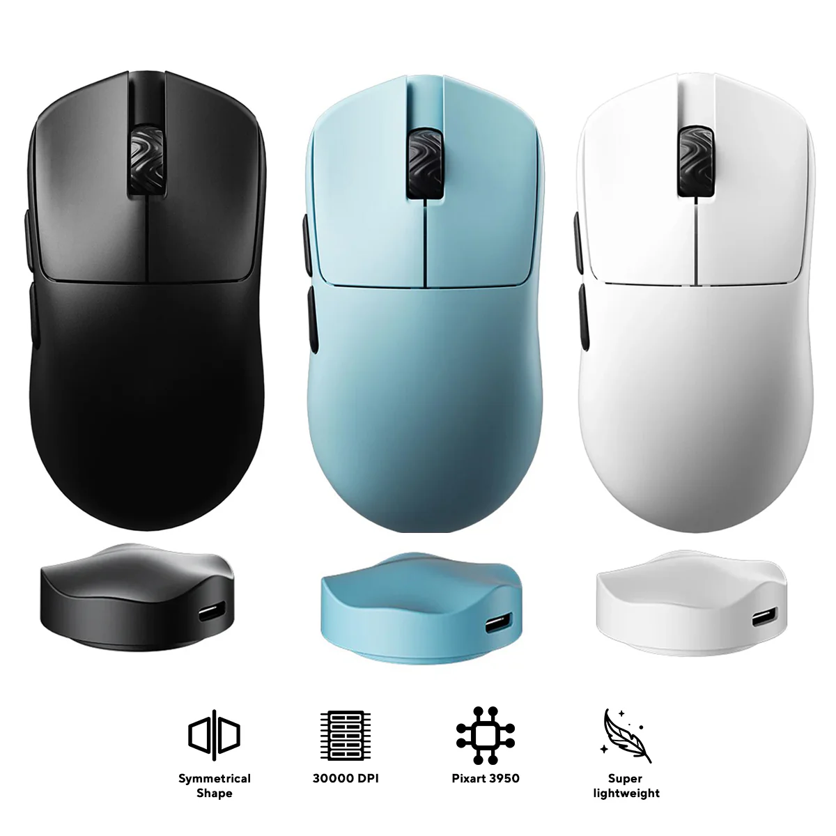 Scyrox V6 Super Light Wireless Gaming Mouse (Black, Blue, White)