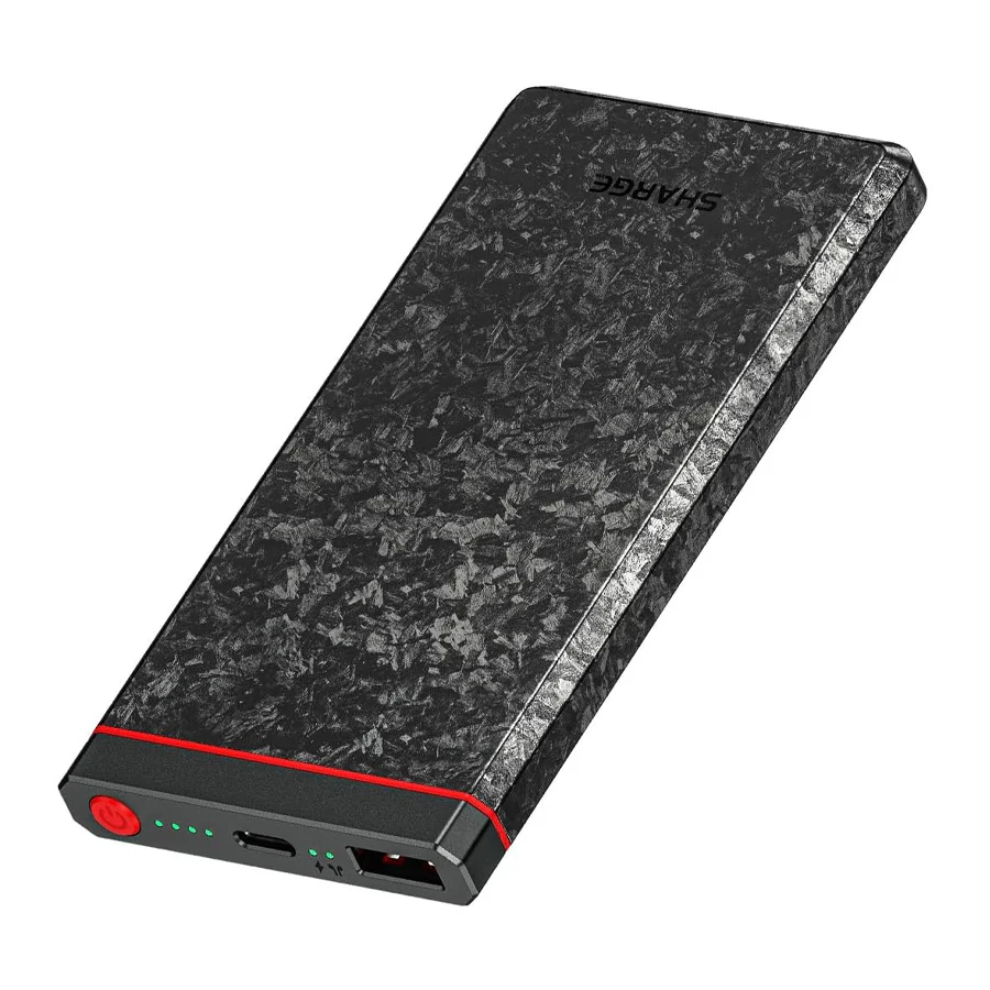 Sharge CarbonBlade Ultra-Thin Power Bank 10000mAh 22.5W (Black) (C1) - Image 2