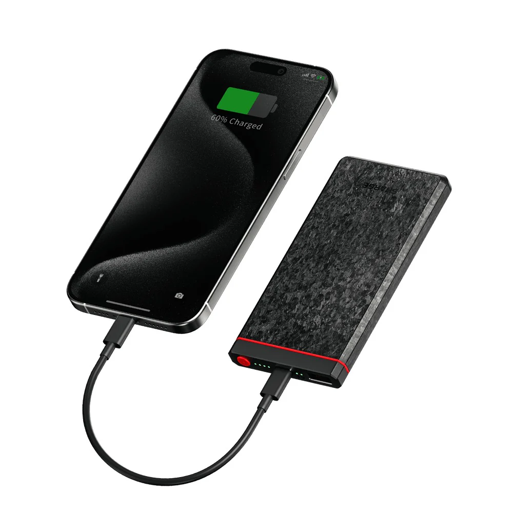 Sharge CarbonBlade Ultra-Thin Power Bank 10000mAh 22.5W (Black) (C1) - Image 3