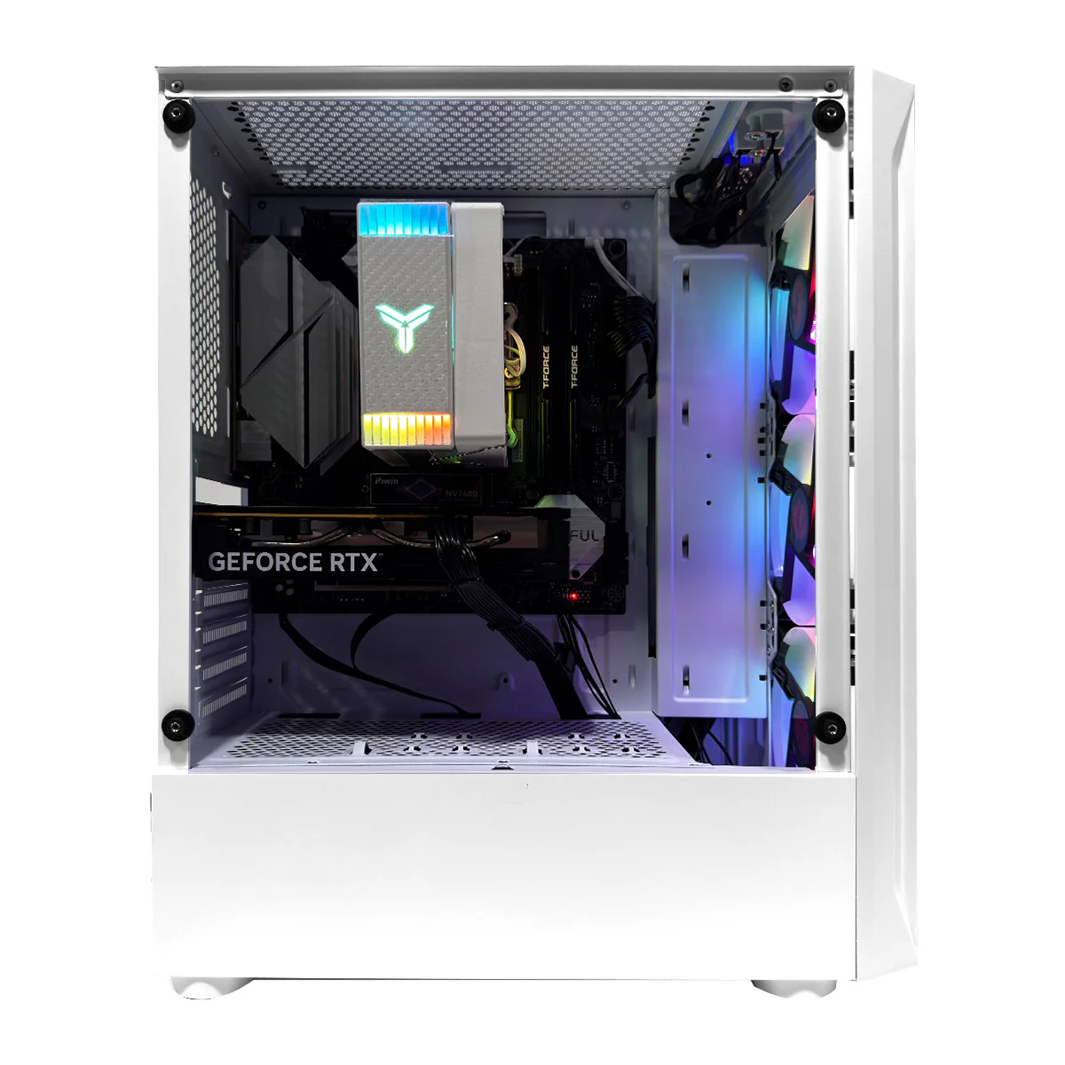 Sigma Aurora White Desktop Gaming PC | AMD Ryzen 5 7500F | 16GB (2x8GB) RAM | 1TB SSD | RTX 5060 | Windows 11 Pro - Image 2