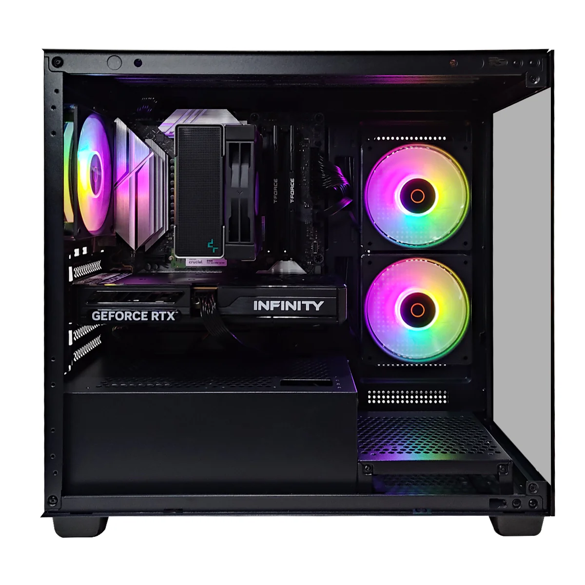 Sigma C52 Gamma Black Desktop Gaming PC | AMD Ryzen 5 7500F | 16GB RAM | 1TB SSD | RTX 5060 | Windows 11 Pro - Image 2