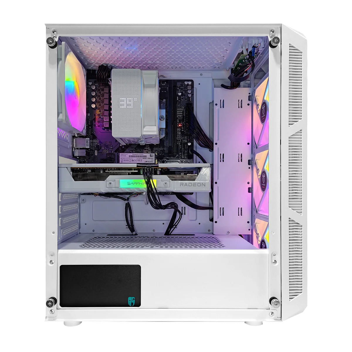 Sigma Hermes White Desktop Gaming PC | AMD Ryzen 5 7400 | 16GB RAM | 1TB SSD | RX 9060 XT | Windows 11 Pro - Image 2