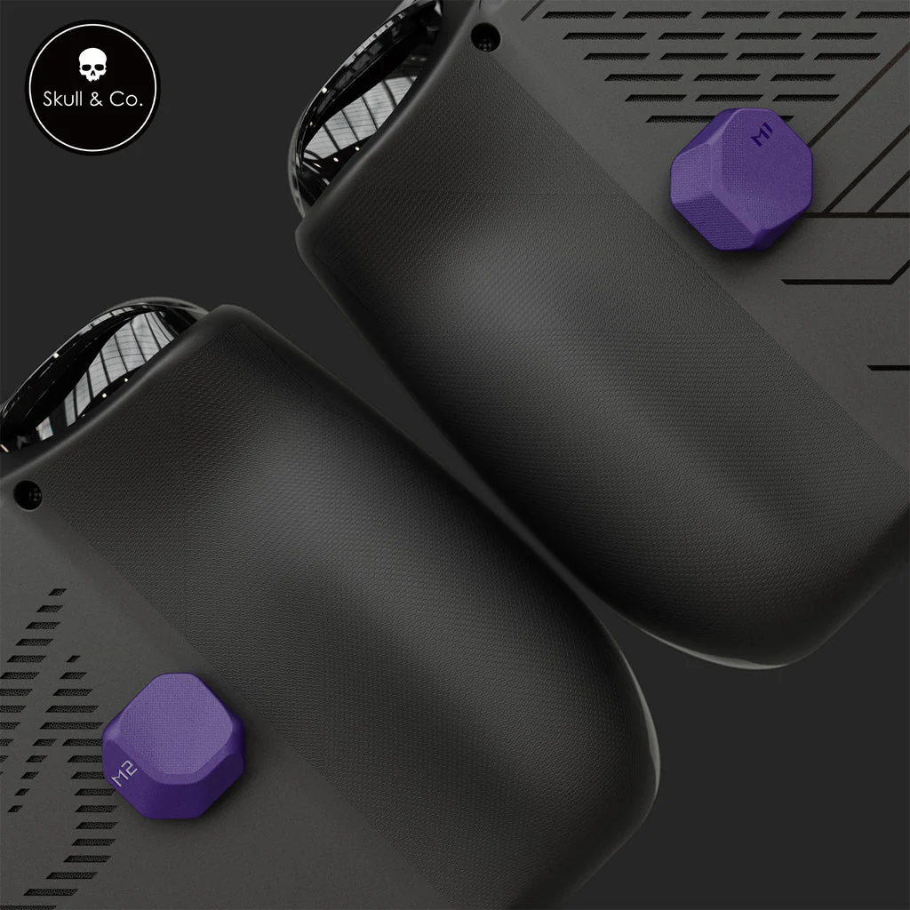 Skull & Co. Back Button Enhancement Set for ROG Ally X (4-pcs.) (Black, Galactic Purple, Neon Yellow, OD Green) - Image 2