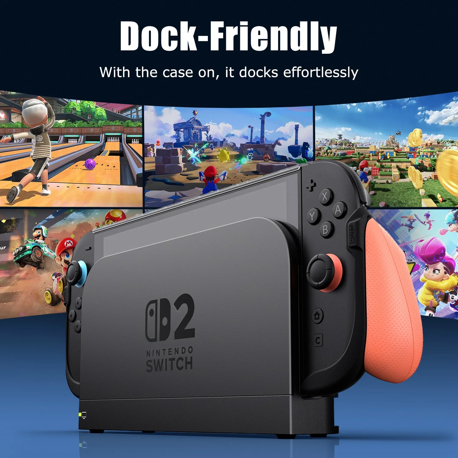Skull & Co. FissionGrip Bundle for Nintendo Switch 2 (Black, Neon Blue/Red) - Image 3