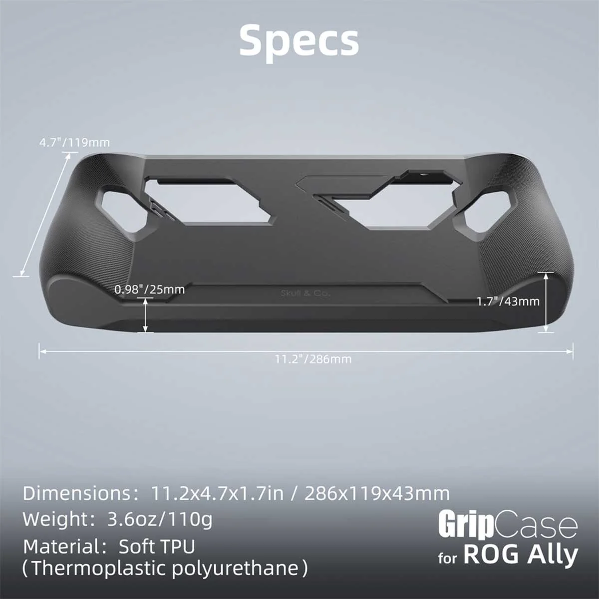 Skull & Co. Grip Case Bundle For Rog Ally (Black) (ALGCSET-BK) - Image 10