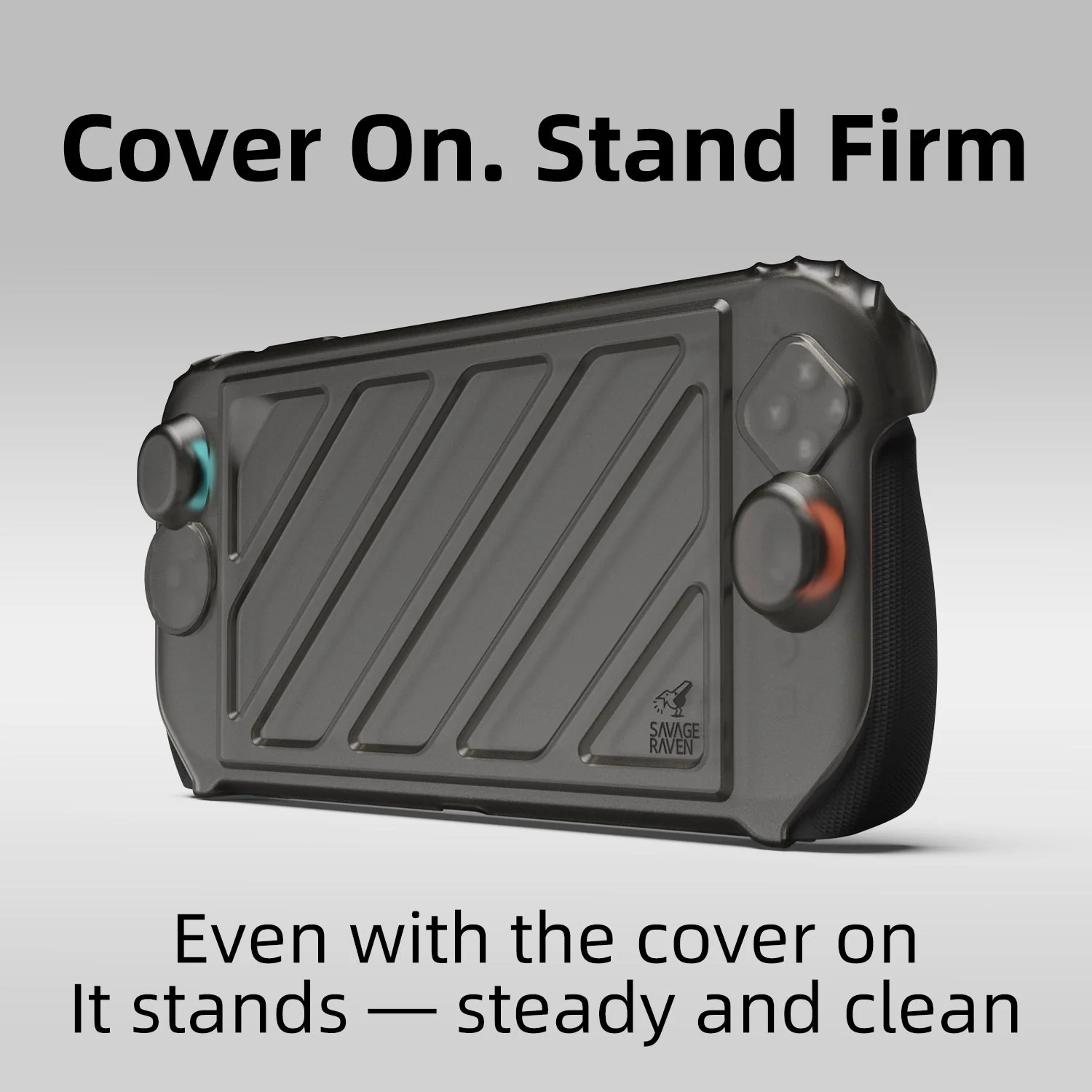 Skull & Co. HardShell Front Cover for Nintendo Switch 2 StandGrip (Smoky Black, Neon Orange, Neon Blue, Light Purple) - Image 7