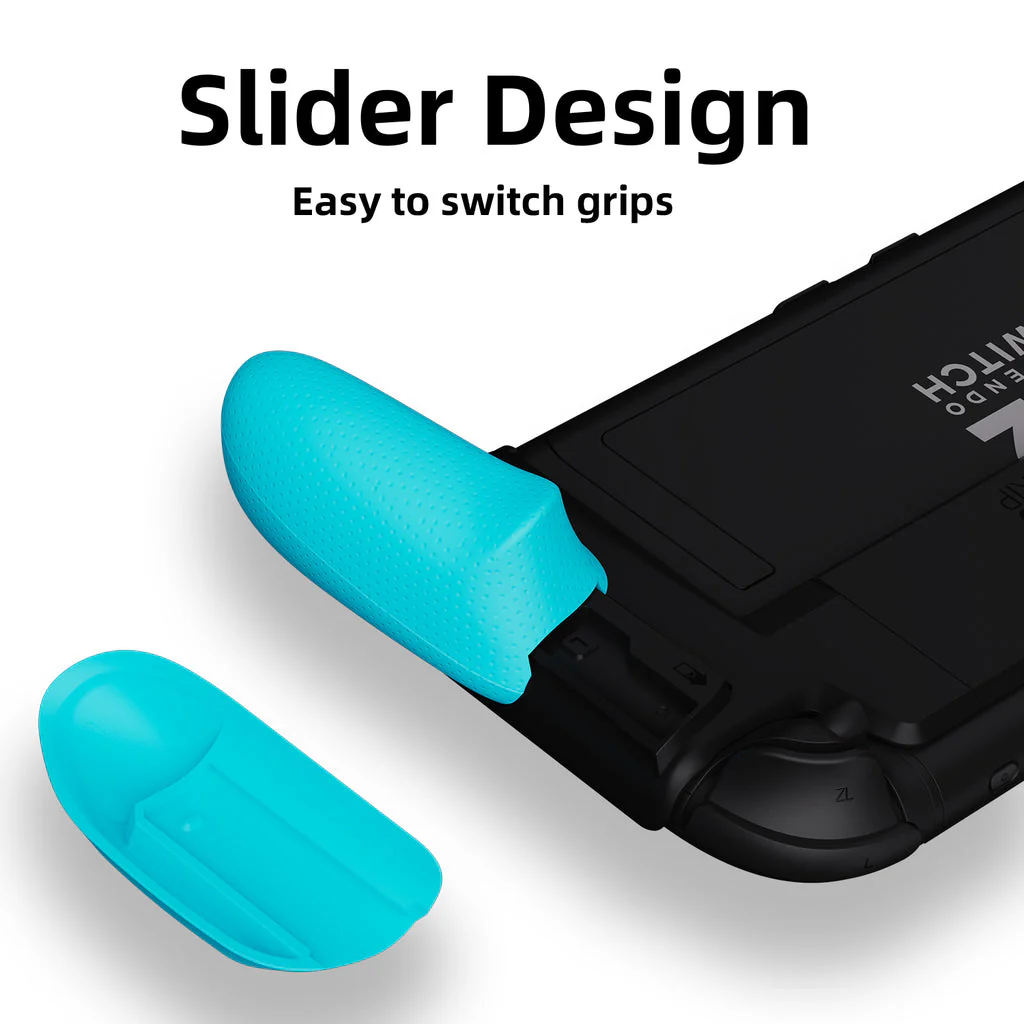 Skull & Co. NeoGrip for Nintendo Switch 2 (Black, Neon Blue/Red) - Image 6