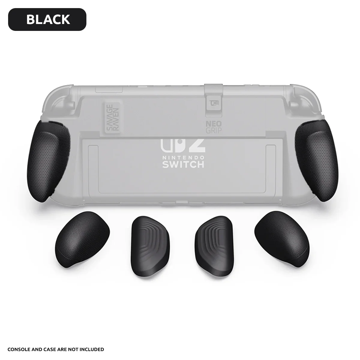 Skull & Co. NeoGrip for Nintendo Switch 2 (Black, Neon Blue/Red) - Image 7