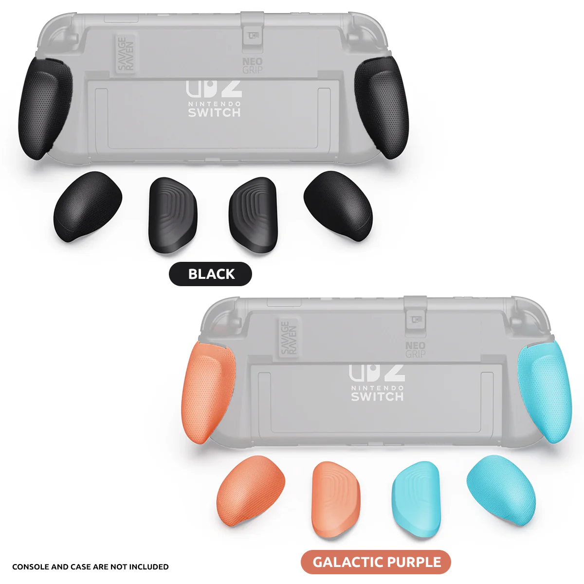 Skull & Co. NeoGrip for Nintendo Switch 2 (Black, Neon Blue/Red) - Image 9