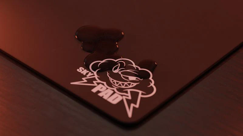 Skypad Glass Mousepad 3.0 XL - Black Cloud - Image 3
