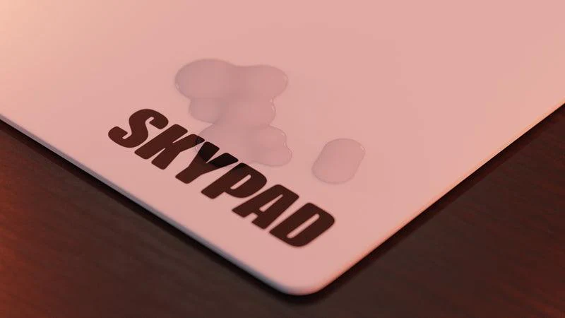 Skypad Glass Mousepad 3.0 XL - White Text - Image 3